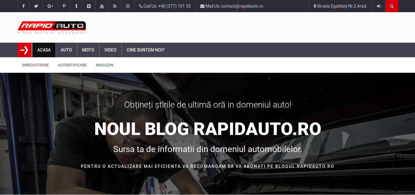 Lansare Blog si magazin rapidauto.ro