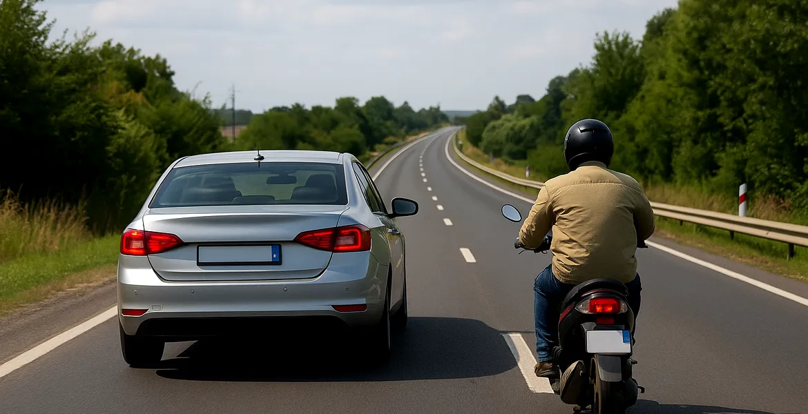 🚗🚫 Situațiile surprinzătoare în care NU ai voie să depășești un moped – riști amendă și suspendarea permisului!