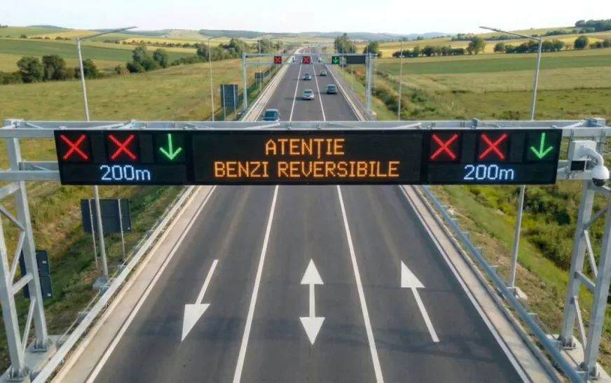 🚗Premieră în România: Șoseaua care se „schimbă” singură pentru a scăpa șoferii de cozi!